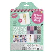 Carte cu abtibilduri - fashion design (verde)