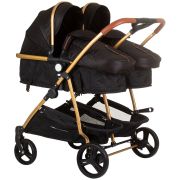 Carucior gemeni chipolino duo smart 2 in 1 obsidian gold hubkbds02401og
