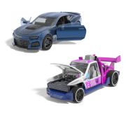 HOT WHEELS SET 2 MASINUTE METALICE PULL BACK CAMARO ZL1 2022 SI LOLUX 1:43 VIVMTHPR91_HPR95