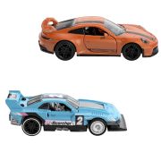 HOT WHEELS SET 2 MASINUTE METALICE PULL BACK GT-SCORCHER SI PORSCHE 911 GT3 1:43 VIVMTHPR91_HPR96