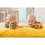 Minge cu activitati, Playgro, Pentru bebelusi, Cu zornaitoare, Dimensiune mare, Bendy Ball BYN184557