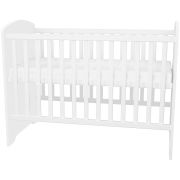 Patut copii din lemn cu sertar hubners matei 120x60 cm alb cu stelute hubphsmas