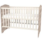 Patut copii din lemn cu sertar hubners sofia 120x60 cm crem nisip hubphsscn