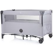 Patut pliabil chipolino relax ash grey linen cu laterala culisanta hubkosire241as