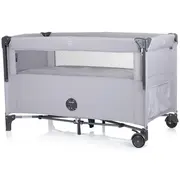 Patut pliabil chipolino relax ash grey linen cu laterala culisanta hubkosire241as