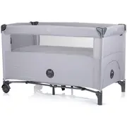 Patut pliabil chipolino relax ash grey linen cu laterala culisanta hubkosire241as