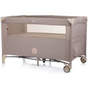 Patut pliabil chipolino relax macadamia linen cu laterala culisanta hubkosire242ma