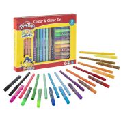 Set carioci si lipici cu sclipici