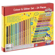Set carioci si lipici cu sclipici