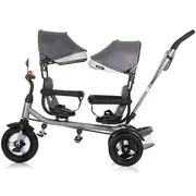 Tricicleta gemeni chipolino 2play silver grey hubtrk2p0244sg