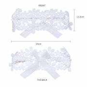 Bentita tip boneta cu floricele crosetate MBMB3325-be1