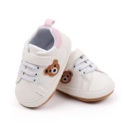 Pantofiori albi cu insertie roz - Teddy MDBMB3134-1-p10