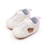 Pantofiori albi cu insertie roz - Teddy MDBMB3134-1-p10