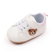 Pantofiori albi cu insertie roz - Teddy MDBMB3134-1-p10