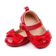 Pantofiori rosii din lac cu fundita - Elegant AMBBW7088-2-p24