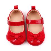 Pantofiori rosii din lac cu fundita - Elegant AMBBW7088-2-p24