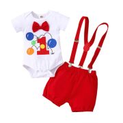 Costumas cu body pentru baietei - First red MDXBR65-de