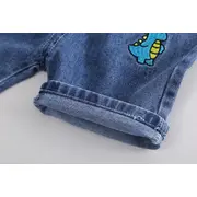 Costumas pentru baietei cu tricou verde tip polo - Dino MDXBR06-R1