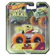 HOT WHEELS MONSTER TRUCK GLOW IN THE DARK MASINUTA BONE SHAKER SCARA 1:64 VIVMTHCB50_HWC82