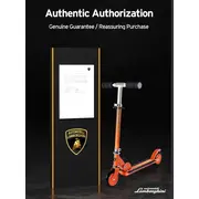 Trotineta lamborghini, 3 roti, cadru aluminiu, albastra, roti led funklbs-3w-blu