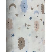 Cearceaf din muselina, 2buc./set, 120x160cm, norisori blue Kreis