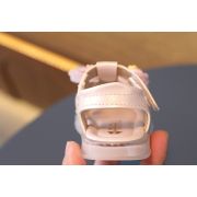 Sandale roz pudra sidefat pentru fetite - Doll MBA1609-2-c