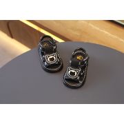 Sandalute negre cu piuitoare - Teddy MDB601-2-s1