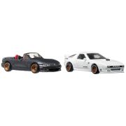 HOT WHEELS PREMIUM SET 2 MASINUTE METALICE MAZDASPEED MIATA SI MAZDA RX7 FC PANDEM SCARA 1:64 VIVMTHBL96_HRR75