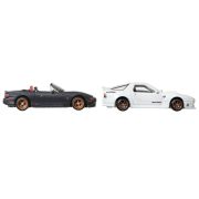 HOT WHEELS PREMIUM SET 2 MASINUTE METALICE MAZDASPEED MIATA SI MAZDA RX7 FC PANDEM SCARA 1:64 VIVMTHBL96_HRR75