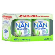 Lapte pentru copii de varsta mica Nestlé NAN COMFORTIS 3, intre 1-2 ani, 2x800g BCT8928