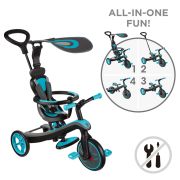Tricicleta globber explorer 4 in 1 turquoise funk632-105