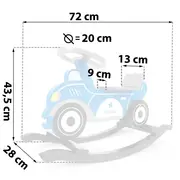 Balansoar masina de politie din lemn ricokids 785000 edeedi785000