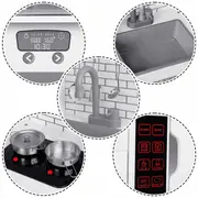 Bucatarie din lemn pentru copii cu sunete si lumini ricokids rc-846 edeedi7846