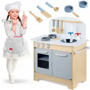 Bucatarie interctiva din lemn cu accesorii ricokids 785200 edeedi785200