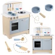 Bucatarie interctiva din lemn cu accesorii ricokids 785200 edeedi785200