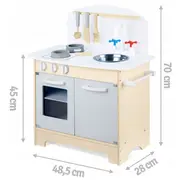 Bucatarie interctiva din lemn cu accesorii ricokids 785200 edeedi785200