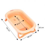 Cadita de baie cu dop de scurgere ecotoys ha-b37 - roz edeediha-b37pink