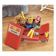 Cutie depozitare cu capac Masina Pompieri 53 x 26 x 31.5 cm Kruzzel MY6852 BBJMY6852_Rosu