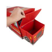 Cutie depozitare cu capac Masina Pompieri 53 x 26 x 31.5 cm Kruzzel MY6852 BBJMY6852_Rosu