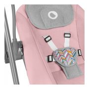Fotoliu balansoar, Lionelo, Otto Cozy, Cu melodii, Cu 5 viteze de balansare, Cu temporizator, 57x55 cm, Roz BYNLO-OTTO_PINK_BABY