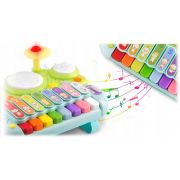 Jucarie educativa cu xilofon, pian, tobe si lumini ricokids rk-751 edeedi775100