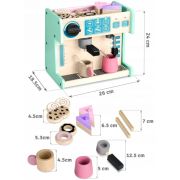 Jucarie interactiva din lemn, coffee shop, ricokids 785100 - mint edeedi785100