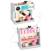 Jucarie interactiva din lemn, coffee shop, ricokids 785101 - alb edeedi785101