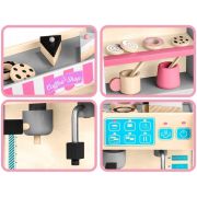Jucarie interactiva din lemn, coffee shop, ricokids 785101 - alb edeedi785101