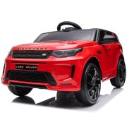 Masinuta electrica chipolino suv land rover discovery cu scaun din piele si roti eva red hubeljlrd223re