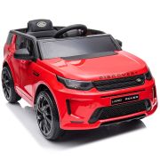 Masinuta electrica chipolino suv land rover discovery cu scaun din piele si roti eva red hubeljlrd223re