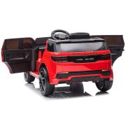 Masinuta electrica chipolino suv land rover discovery cu scaun din piele si roti eva red hubeljlrd223re
