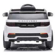 Masinuta electrica chipolino suv land rover discovery cu scaun din piele si roti eva white hubeljlrd221wh
