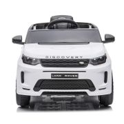 Masinuta electrica chipolino suv land rover discovery cu scaun din piele si roti eva white hubeljlrd221wh