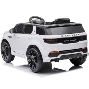 Masinuta electrica chipolino suv land rover discovery cu scaun din piele si roti eva white hubeljlrd221wh